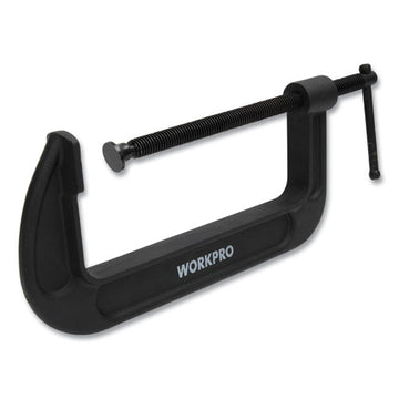 Workpro® Steel C-clamp, 8" Capacity, Black freeshipping - TVN Wholesale